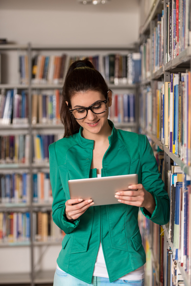 Girl Stand With Book